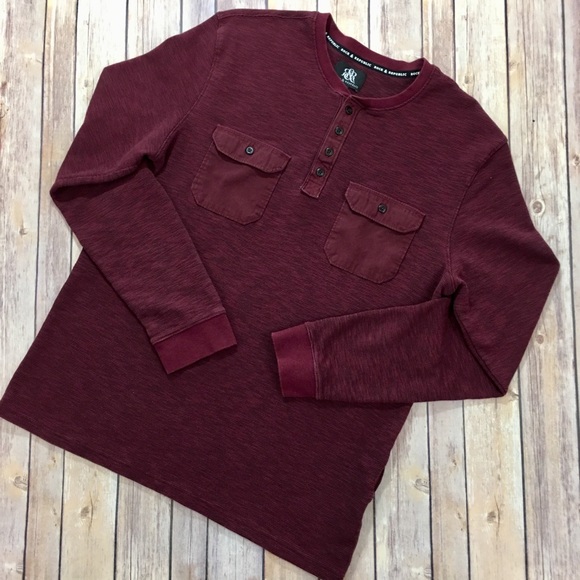 Rock & Republic Other - Rock & Republic - Men’s Pocketed Henley (size L)